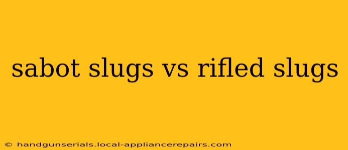 sabot slugs vs rifled slugs