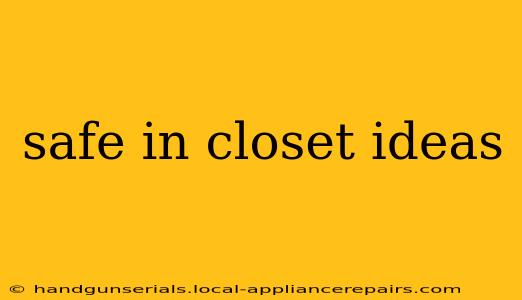 safe in closet ideas