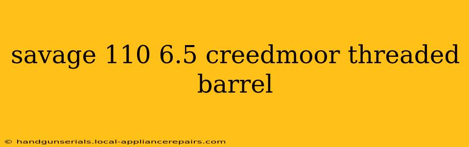 savage 110 6.5 creedmoor threaded barrel