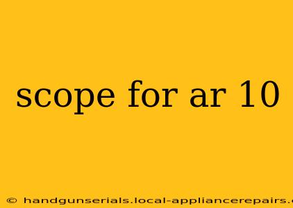 scope for ar 10