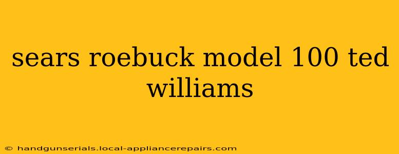 sears roebuck model 100 ted williams