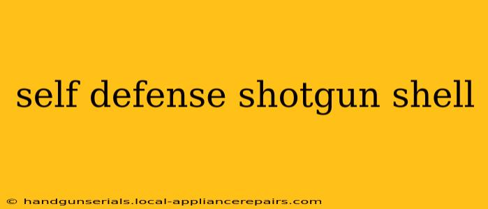 self defense shotgun shell