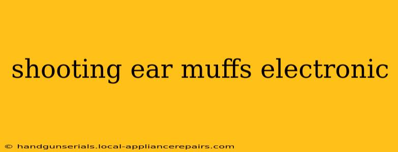 shooting ear muffs electronic