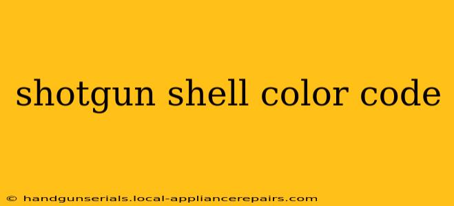 shotgun shell color code