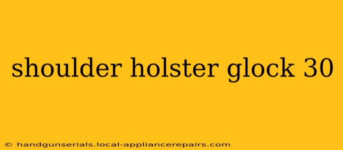 shoulder holster glock 30