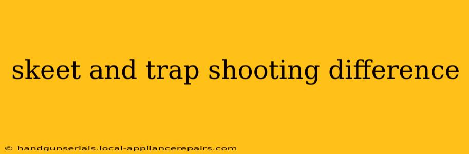 skeet and trap shooting difference