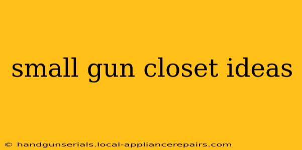 small gun closet ideas