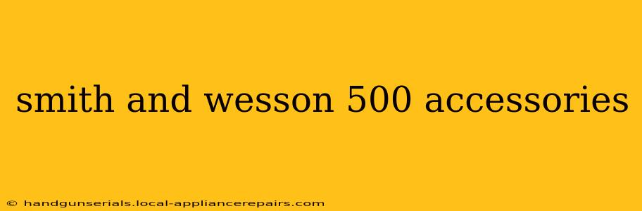 smith and wesson 500 accessories