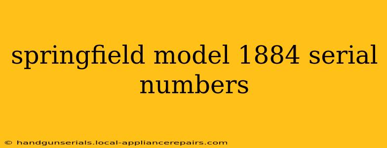 springfield model 1884 serial numbers