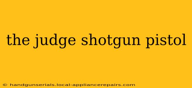 the judge shotgun pistol