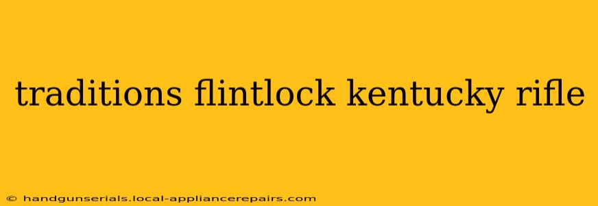 traditions flintlock kentucky rifle