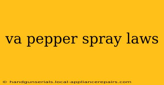 va pepper spray laws