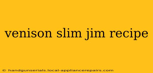 venison slim jim recipe