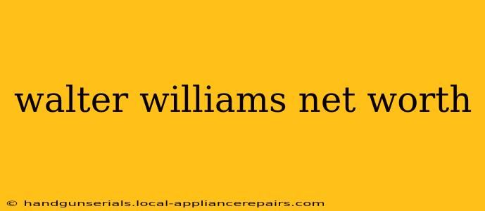 walter williams net worth