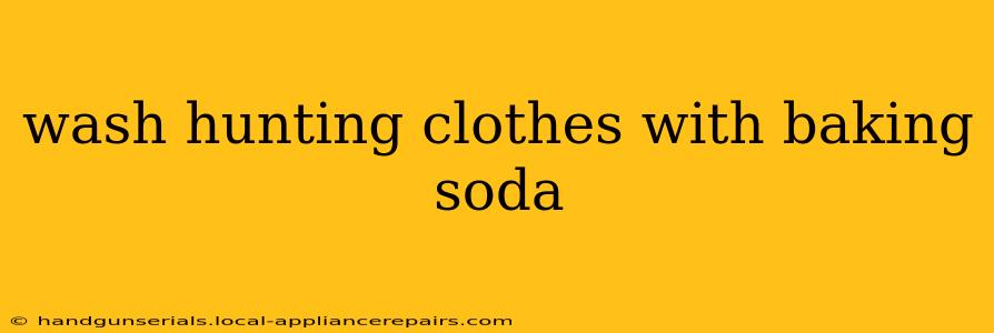 wash hunting clothes with baking soda