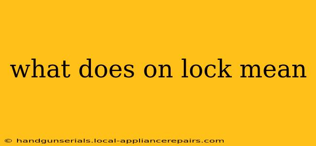 what does on lock mean