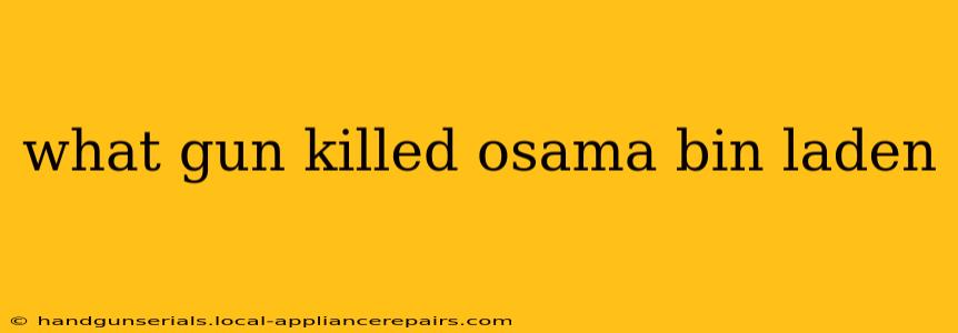 what gun killed osama bin laden