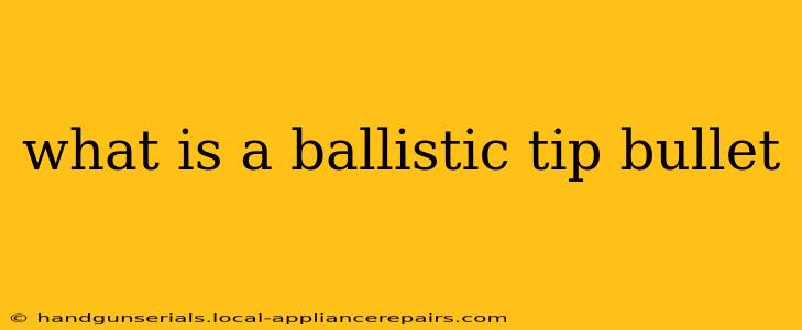 what is a ballistic tip bullet