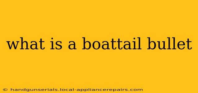 what is a boattail bullet