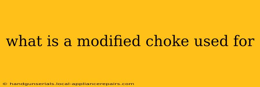 what is a modified choke used for