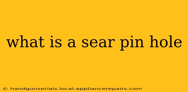 what is a sear pin hole