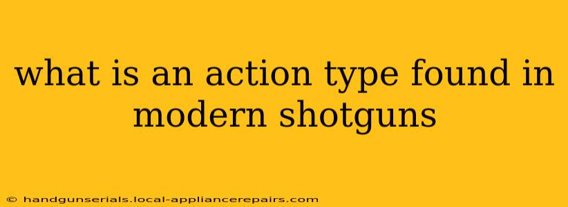 what is an action type found in modern shotguns