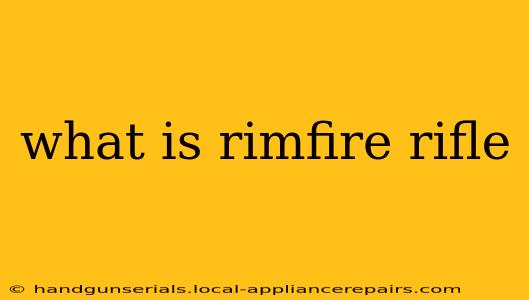 what is rimfire rifle