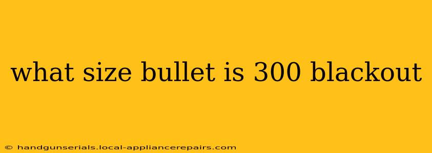 what size bullet is 300 blackout