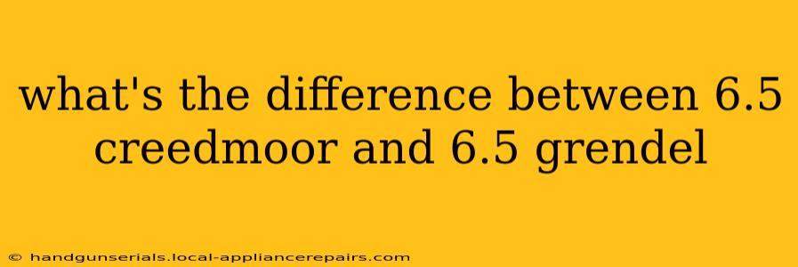 what's the difference between 6.5 creedmoor and 6.5 grendel
