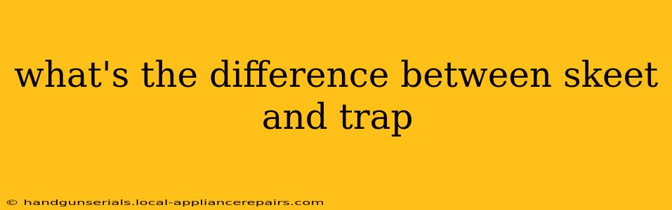 what's the difference between skeet and trap