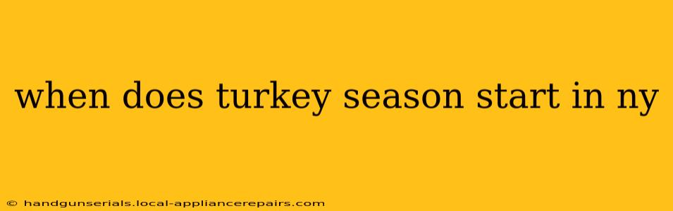 when does turkey season start in ny