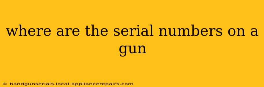 where are the serial numbers on a gun