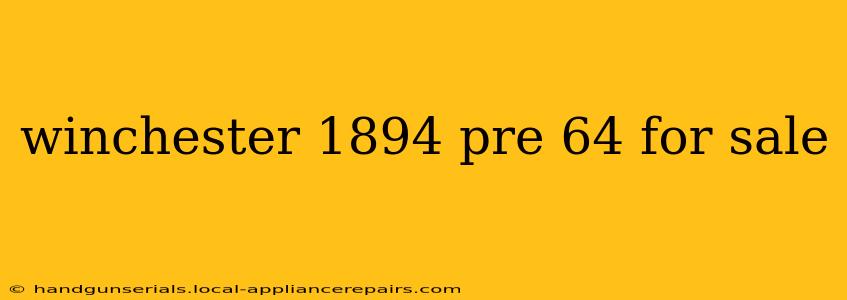 winchester 1894 pre 64 for sale