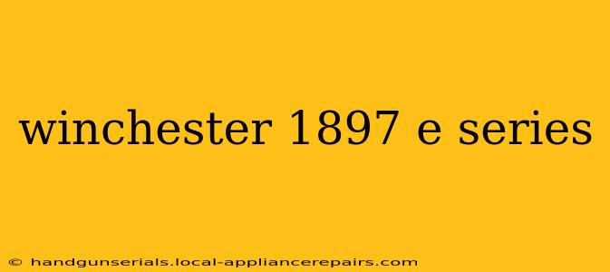 winchester 1897 e series