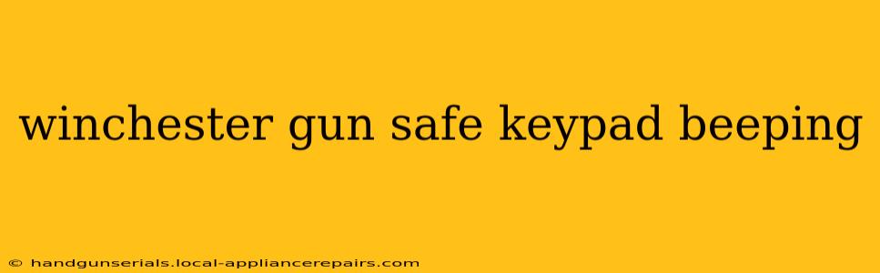 winchester gun safe keypad beeping