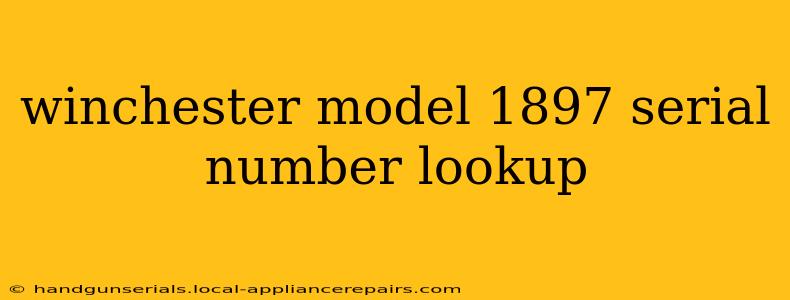 winchester model 1897 serial number lookup