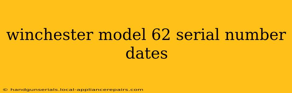 winchester model 62 serial number dates