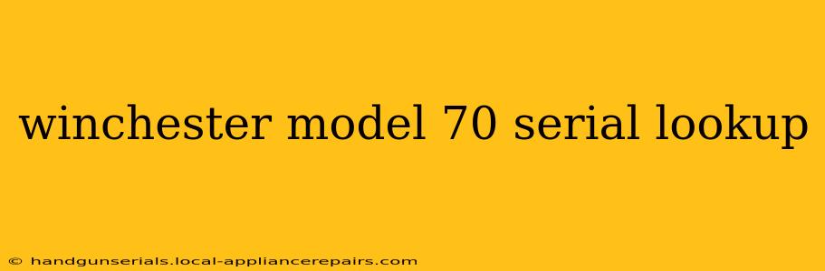 winchester model 70 serial lookup