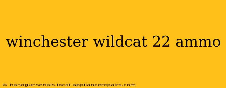 winchester wildcat 22 ammo