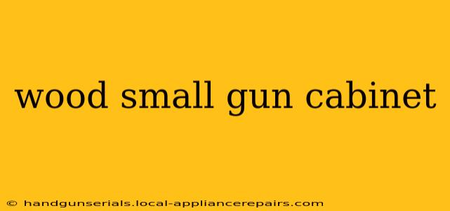 wood small gun cabinet